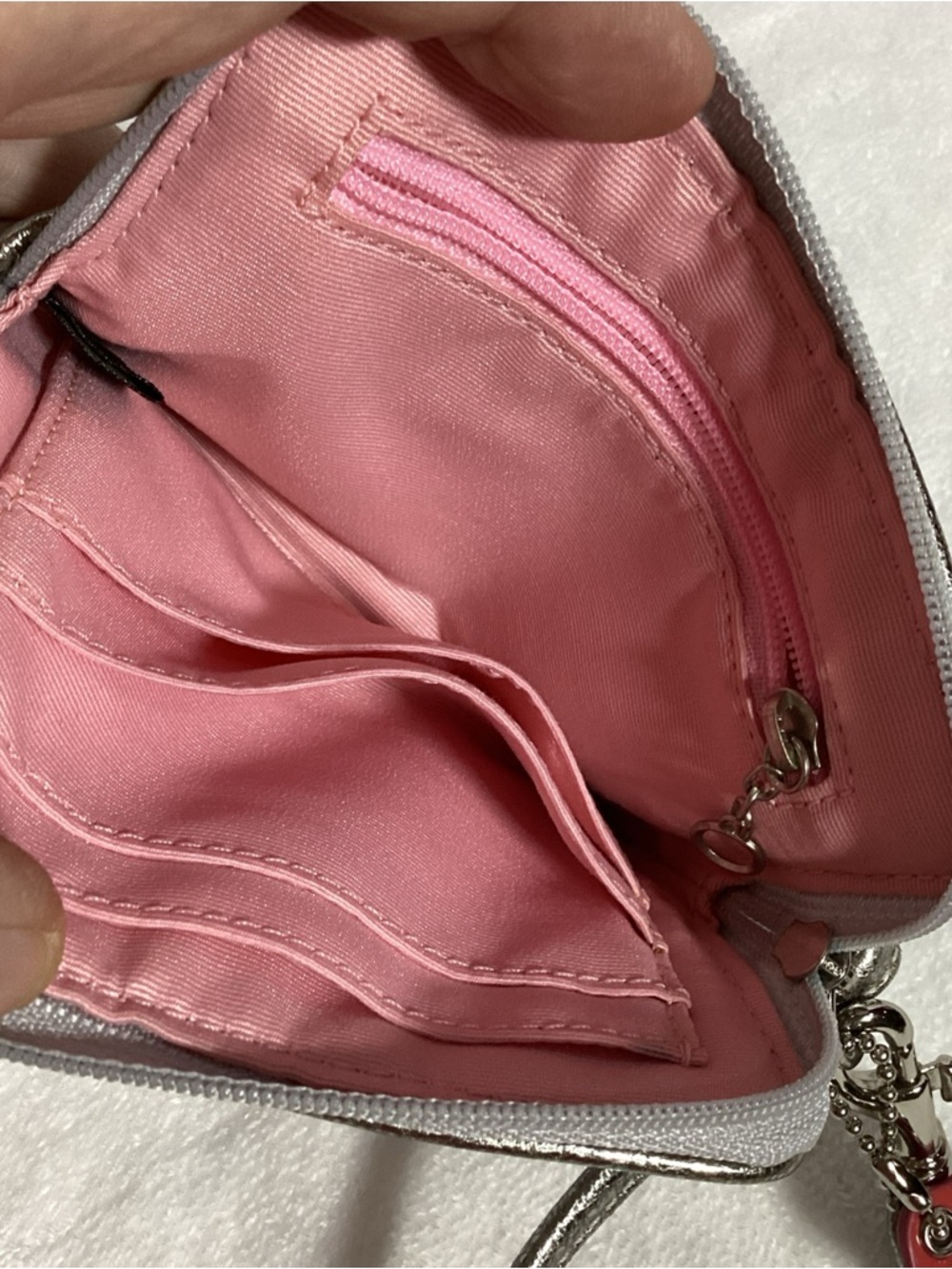 Coach Poppy Butterfly Graffiti Wristlet Wallet with Hang Tag - Picture 9 of 14